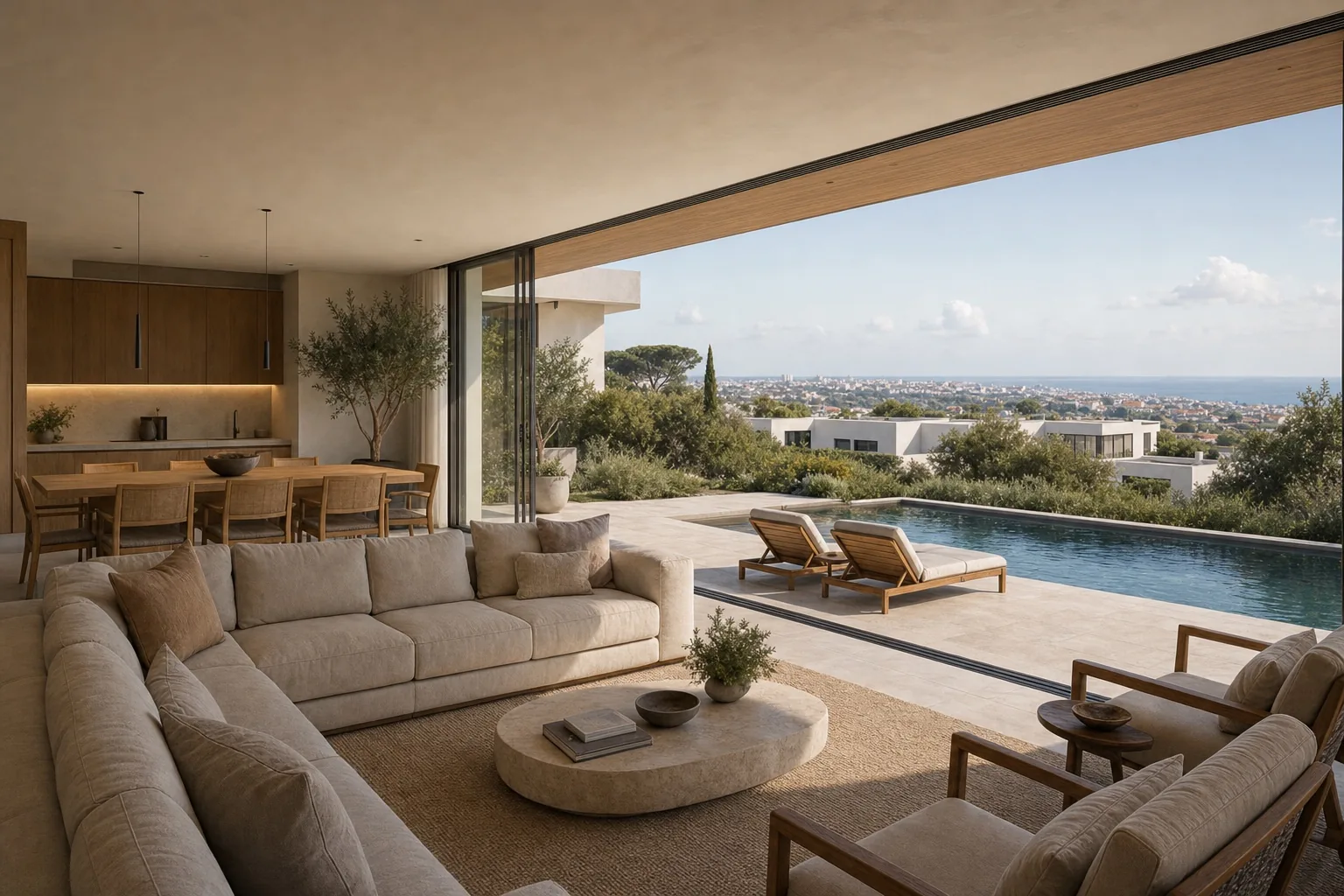 Conceptual visualisation of the Oeiras Villa living space